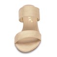 thumbnail image 2 of BLISSFUL STEP Women's Dual Straps Mid Chunky Heel Slide Sandals, 2 of 7