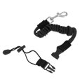 thumbnail image 4 of jinwen Rod Pole Leash Lanyard Coiled Cord Tether for Kayaking Paddle Leash Black, 4 of 7