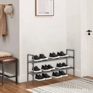 Amzcrzy Organisateur de chaussures, rack de chaussures Extra Grand Rangement de chaussures rack Rangement rack chaussure robuste pour armoires Garages et allées rack chaussures empilable pour porte-chaussures d'entrée