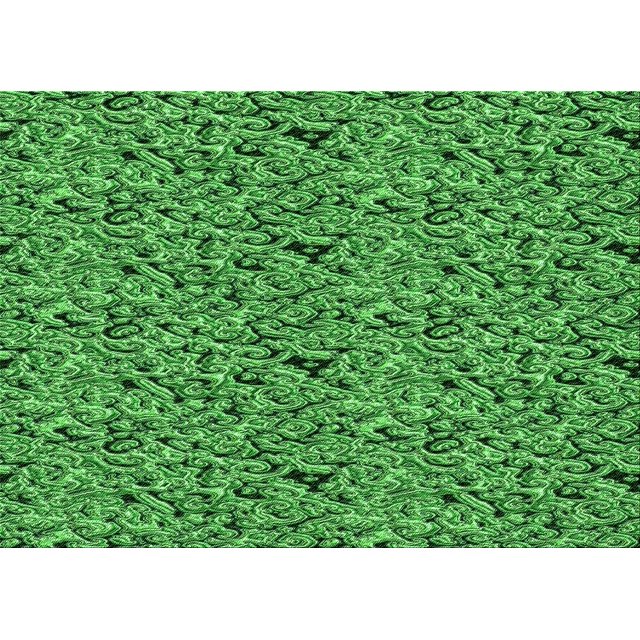 Ahgly Company Tapis d'Intérieur Lavables en Machine Rectangle Transitionnel Vert Émeraude Profond, 5' x 8'