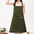 thumbnail image 1 of Long Cottons Apron Waterproof Oil Resistants Kitchen Apron For Cooking Baking Cleaning Adjustable Ties Bib Adult Unisex, 1 of 6
