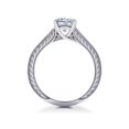 thumbnail image 2 of Vintage Scroll Solitaire Sophia Engagement Ring & Matching Wedding Band, 2 of 4