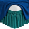 thumbnail image 1 of Jupe de Lit 18 Pouces / Style Empereur/wyoming Très Grand Size / Microfibre / Turquoise, 1 of 6