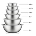 thumbnail image 4 of JoyJolt Stainless Steel Mixing Bowls - Silver, 4 of 6