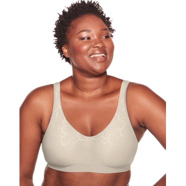 Bali Womens Comfort Revolution Smart Size Wirefree Bra, L, Almond Aztec