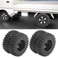 thumbnail image 2 of Khall Roue RC pour WPL, RC Pneus Arrière, 2pcs RC Pneu Arrière Double Roue 55mm Dia Adapter pour WPL D12 1/10 Camion de Contrôle à Distance, 2 of 9