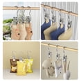 thumbnail image 4 of TopLLC Wall Hooks, Hooks for Hanging 2PCS Essential For Home Life 6 Color Optional Stainless Steel Clothes Hanger Hook Design Traceless Storage Easy To Dry Shorts Socks Fabrics A clothespin, 4 of 8