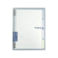 thumbnail image 1 of TopLLC 8 Ring Binder Notebook, Frosted PVC Softcover B5 Lined Writing Notebook with Tabs, Refillable 120 Pages Thicken Ruled Paper Loose Leaf Journal Notepad School Office Supplies for Students, 1 of 9