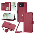 thumbnail image 1 of Book Style Wallet Cover for ASUS Zenfone 11 Ultra, Soft PU Leather, Red, 1 of 6