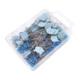 thumbnail image 1 of KLKCMS Straight Pins Hand Sewing Pins for DIY Activities Parties Wedding Decoration Blue, 1 of 9