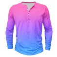 thumbnail image 2 of AherBiu Plus Size Men's Long Sleeve Shirts Stretch Quick-Drying Athletic Button T-Shirts Graphic Sweatshirts Crewneck Tees, 2 of 4