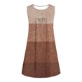 thumbnail image 4 of BEFOKA Robe pour Femme Grande Taille, Liquidation de Robes d'Été pour Femmes, Robe Sans Manches à Encolure Ronde pour Femme, Imprimée Fragmentée de Couleurs, à Boutons, à Enfiler, 4 of 5
