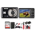 thumbnail image 1 of Kodak Pixpro FZ55 Digital Camera (Black) Bundle Including: 128 GB Memory Card, Rechargeable Battery, Battery Charger, Flexible Tripod, Card Reader, Card Wallet, Hand Strap, Full Cleaning Kit, 1 of 7