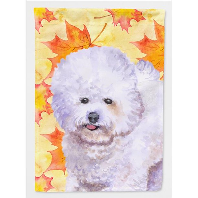 Carolines Treasures BB9909CHF Bichon Frise Drapeau d'Automne - Taille Maison en Toile