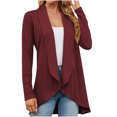 thumbnail image 1 of AherBiu Spring Fall Cardigan for Women Long Sleeve Open Front Lightweight Ladies Outwear Coats, 1 of 7