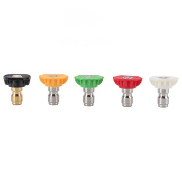 5 Pcs Buse de Nettoyeur Haute Pression, Embouts de Remplacement à Plusieurs Degrés pour Nettoyeurs Haute Pression Accessoires Universels