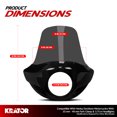 thumbnail image 2 of Krator Motorcycle Windshield, Motorcycle Fairing, 35 mm - 49 mm Fork Clamps, 5.75" Headlight, Smoke, Compatible with Harley Davidson Sportster 2007-2008, 2 of 7