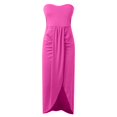 thumbnail image 4 of JIRNDf Robes de Printemps pour Femmes 2025 Tendance Plage Débardeur Sans Manches Ample Col Rond Robe Bohème Femme Ligne A RD1 m, 4 of 5