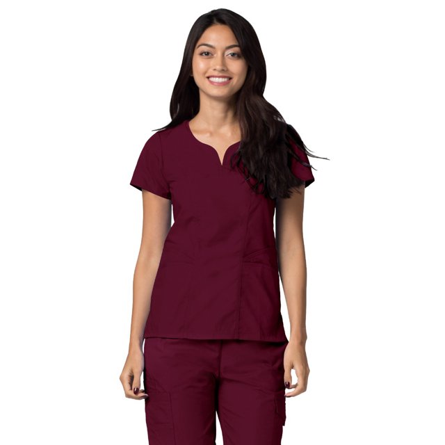 Adar Universal Scrubs For Women - Curved Glamour Scrub Top