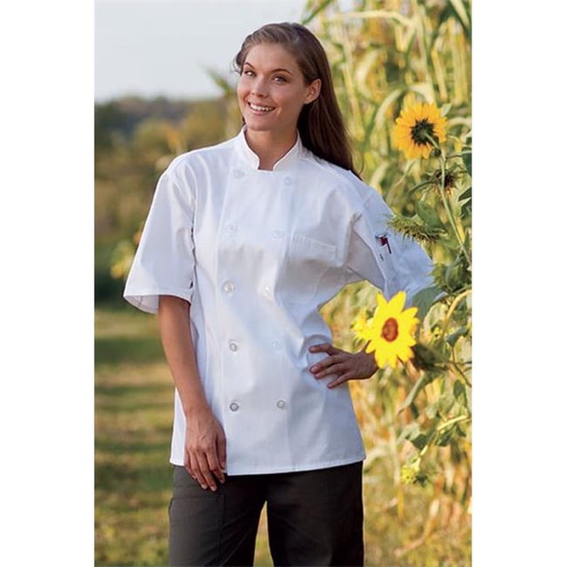 Uncommon Threads 0429-2509 Manteau de Chef Montego Blanc - 5Xgrand