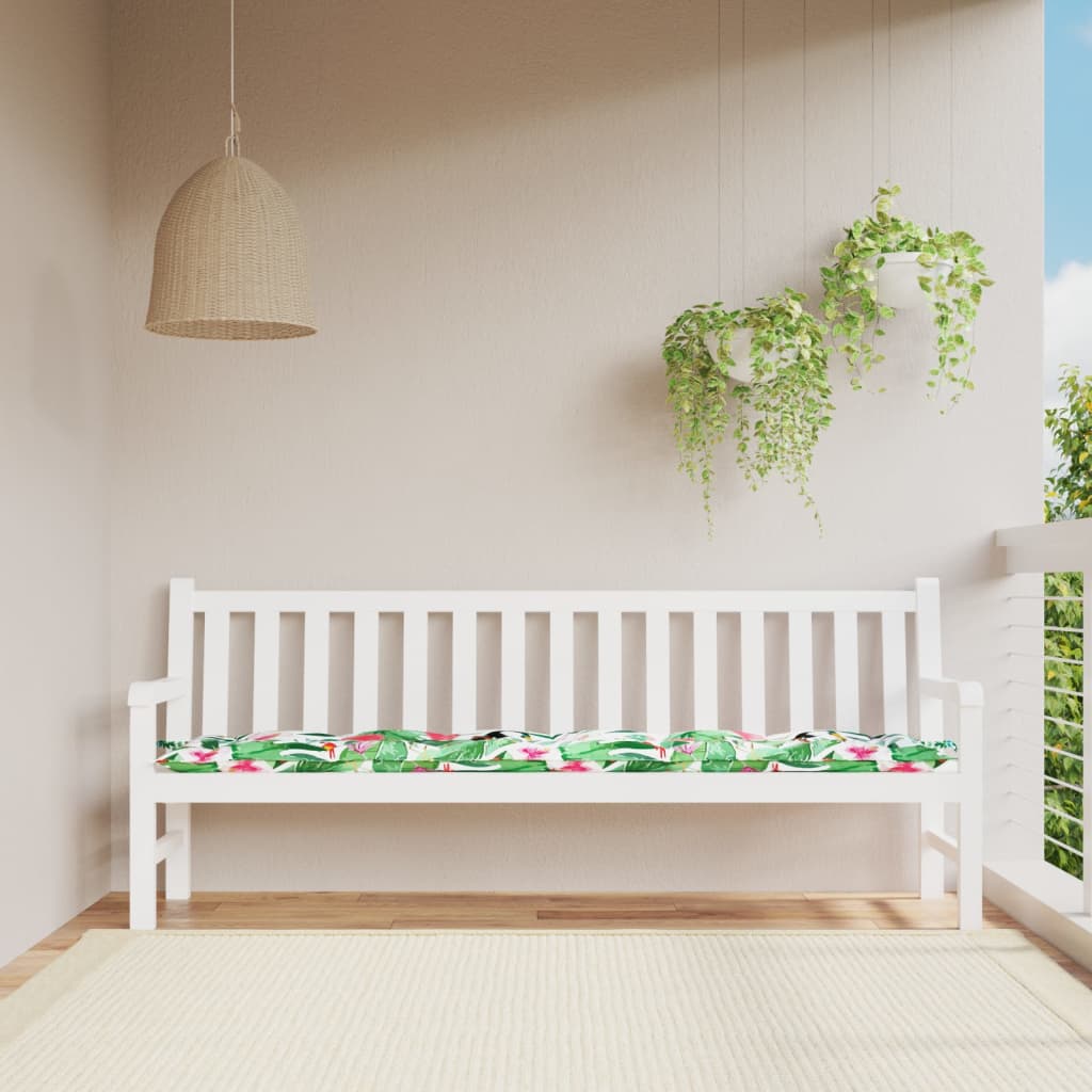 vidaXL Garden Bench Cushion Multicolour 200x50x7 cm Fabric