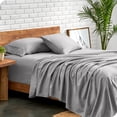 thumbnail image 2 of Bare Home Premium 1800 Collection 4-Piece Bed Sheet Set, California King, Light Gray, 2 of 10