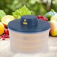 thumbnail image 3 of Electric Salad Spinner - Lettuce Vegetable Dryer, USB Rechargeable, Quick Drying Lettuce Fruit Spinner with Bowl,1 x Salad Spinner 1 x usb data cable,Blue&yellow, 3 of 8