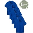 thumbnail image 2 of Lot de 5 Polos Sans Étiquette, Uniformes Scolaires pour Petits et Grands Garçons, 2 of 7