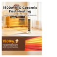 thumbnail image 5 of 25" Space Heater for Indoor Use Large Room, Ceramic Tower Electric Heater with Thermostat ,Fast Heating, 5 of 5