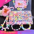thumbnail image 2 of Kids DIY Jewelry Making Kit for Ages 4-6: 24 Compartments with "Warm Spring Colors" Beads, 9-Piece Tool Set – Educational Plastic Toy to Boost Intelligence, Hand-Eye Coordination & Creativity in, 2 of 6