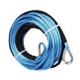 thumbnail image 4 of DYNWAVECA 15MX6mm Synthetic Winch Rope Replacement Wear Resistant Sturdy for Off Versatile Tow Cable with Sleeve Blue, 4 of 10