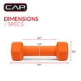 thumbnail image 4 of CAP, 3lb Neoprene Dumbbell, Orange, Single, 4 of 8