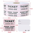 thumbnail image 3 of L LIKED Raffle Tickets Double Rolls 1000 per Roll 50/50 Raffle Tickets for Events, Entry, Class Reward, Fundraiser & Prizes(White), 3 of 5