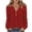 Red, variant on biudgviw Womens Long Sleeve Shirts Button V Neck Printed Blouses Lightweight Casual Tunic Tops for Fall Winter Fashion Clothing
