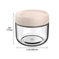 thumbnail image 4 of DcGZvy 2 Pack Clear Food Storage Containers with Lids, Glass Canisters for Kitchen Counter, Kitchen Must Haves Containers for Food(280ml), 4 of 9
