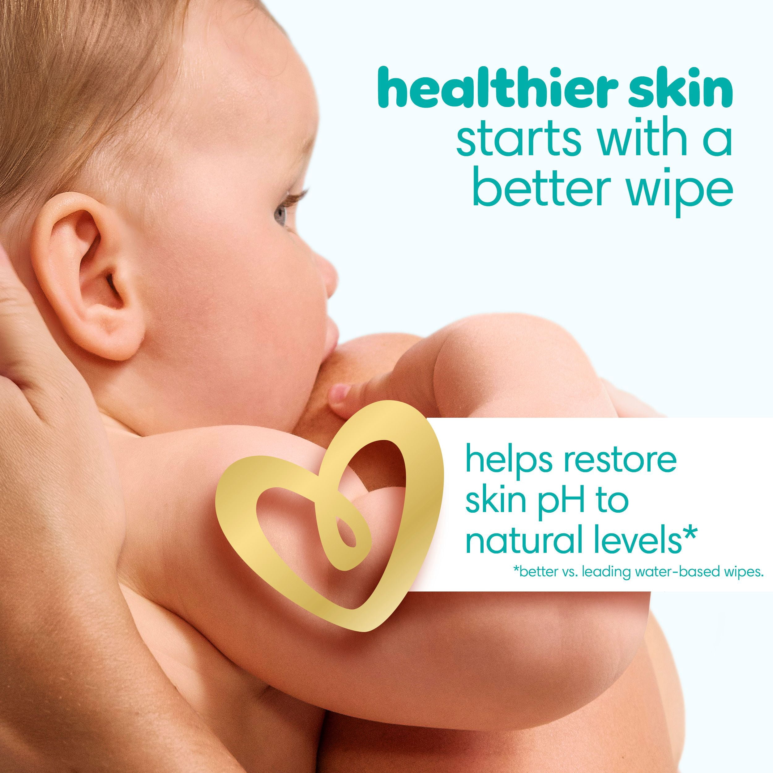 Lingettes pour bébés Pampers Sensitive, éprouvées en clinique, sans parfum, à base d’eau et hypoallergéniques, 168 lingettes pour bébés au total (2X emballages rabattables)