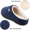 thumbnail image 3 of RockDove Men's Fleece Lined Memory Foam Clog Slipper, 3 of 6