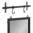 thumbnail image 4 of Kate and Laurel Gammons Wall Mirror with Shelf, Black 18x39, 4 of 7