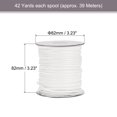 thumbnail image 2 of Unique Bargains Beading Thread Bracelet Weave Bead Craft Cord 3mm 39M/Roll (42-Yards) Decorative String, White, 2 of 7
