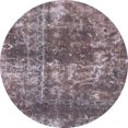 thumbnail image 1 of Ahgly Company Indoor Round Abstract Purple Abstract Area Rugs, 3' Round, 1 of 6