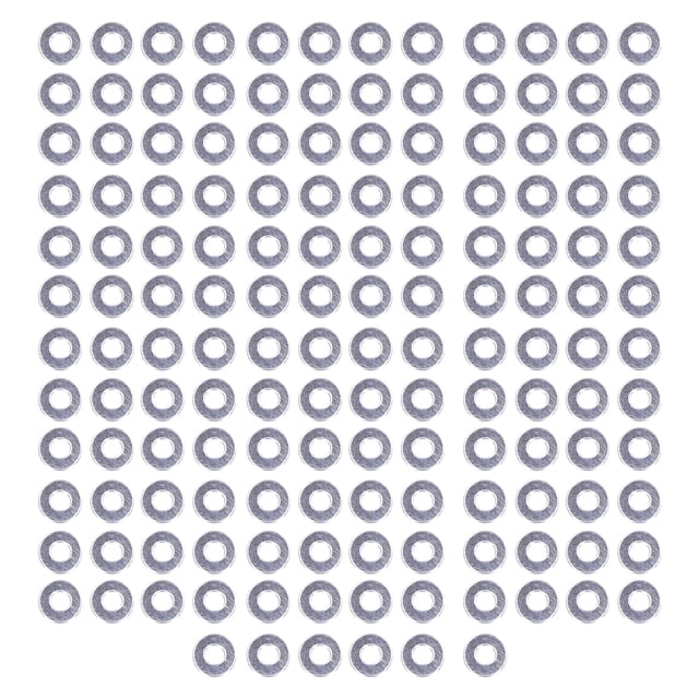 Ensemble de Rondelles Plates, Rondelles de Tailles Standard 150Pcs pour la Réparation Automobile pour les Appareils Industriels M2, M2.5, M3, M4, M5, M6, M10, M12