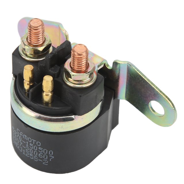Starter Relay Solenoid by Octpeak, made of durable copper with part number 5270-150500. Designed for ATV models including CF800-2 X8 (2013-2019), CF800ATR CForce 800 (2016), and CF800ATR-2 CForce 800 (2016-2020). Features a compact cylindrical design with visible copper terminals and a mounting bracket.