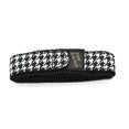 thumbnail image 2 of The Band Chums 20MM Hook & Loop Black White Houndstooth ONE Piece Sport WATCHBAND, 2 of 2