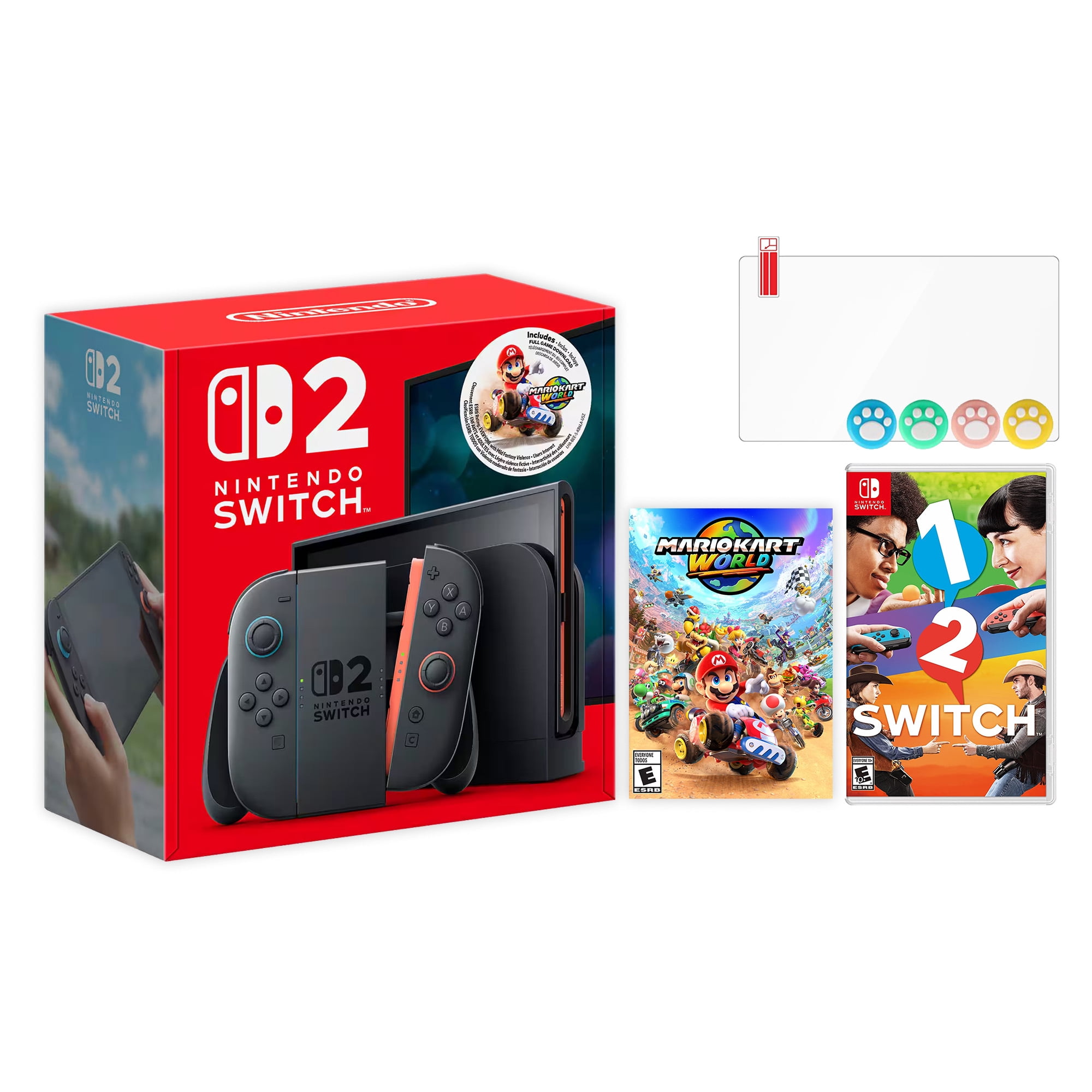 Nintendo Switch 2 Mario Kart World Bundle 256GB 7.9-Inch 1080P