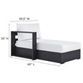 thumbnail image 4 of Modway Tahoe 4-Piece Sectional Sofa Set in Gray White, 4 of 9