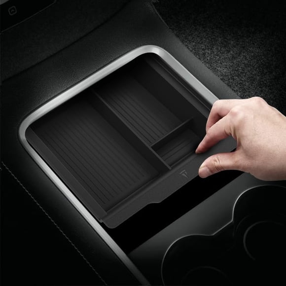 TUDIA Plateau Organisateur de Console Centrale Conçu pour Tesla Model 3 (2021-2023) / Model Y (2021-2024) - Noir