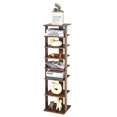 thumbnail image 1 of Giantex 7 Tiers Vertical Shoe Rack, Entryway Slim Wooden Shoes Racks, Skinny Shoe Organizer, Space Saving Shoes Storage Stand for Front Door, Brown, 1 of 8