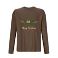 thumbnail image 4 of Pyjamas de Noël pour Hommes Pyjamas de Sport et D\'entraînement Physique pour Hommes T-Shirt Imprimé de Noël à Manches Longues et Col Rond pour Hommes, 4 of 4