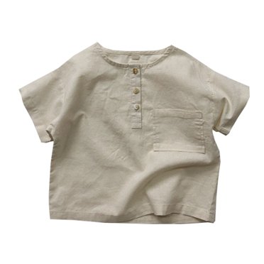 Sunnyoo Toddler Boys Cotton Henley T-Shirt Solid Plain Short Sleeve T Shirt Summer Casual Tshirt