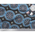 thumbnail image 1 of Soimoi Silk Fabric Mandala Ethnic Print Sewing Fabric Yard 42 Inch Wide, 1 of 3